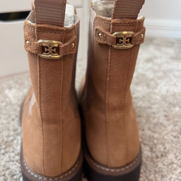 Sam Edelman Tan Suede Ankle Boots size 8 - Picture 5 of 8